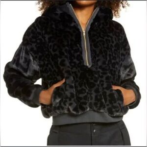 AIR JORDAN Nike Court to Runway Faux Fur Hoodie Medium